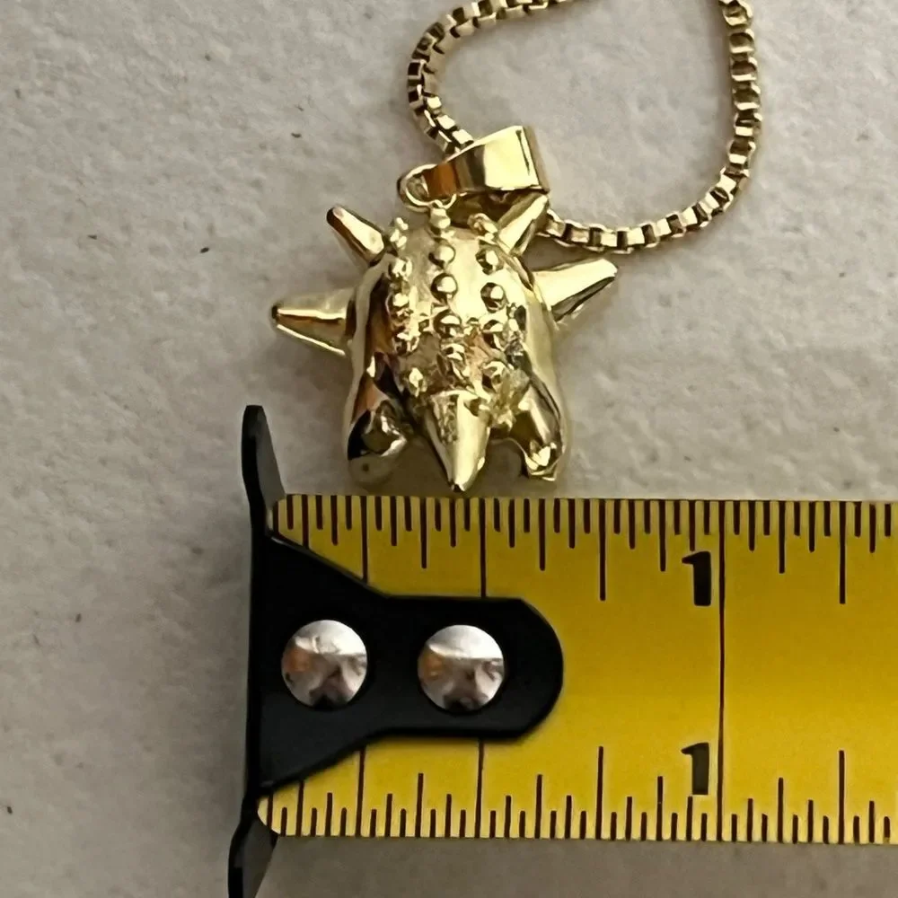 Gengar Pokemon Gold Tone Charm Pendant Necklace Adjustable Chain Anime